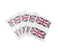 Homoyoyo 5 Ensembles Autocollants Visage Drapeau Uni Étanches Lot Temporaires pour Fans de Football Décorations Patriotiques pour Événements Sportifs