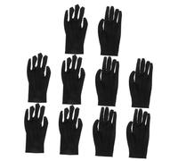 Homoyoyo 5 paires Gants Noirs Respirants pour Inspections de Bijoux Conception Ergonomique pour et Manipulation Objets de Valeur