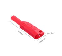 Homoyoyo 5 pièces Adaptateurs Fiche Banane sans Soudure Multimetre Connecteurs Test Leads Couleurs Assorties Rouge Noir Bleu Facile Installation Stable