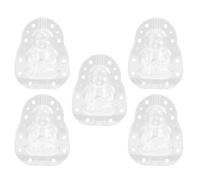 Homoyoyo 5 Pièces de Moules à Fruits en Plastique Réutilisables Forme Ginseng Transparente Petit Moule à Fruits pour Formation Créative Léger et Flexible et Légumes de Jardin