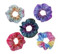 Homoyoyo 5 pièces Élastiques Cheveux Dégradé Arc Ciel Accessoires Queue de Cheval et Filles Doux et Confortables Couleur Aléatoire Couleur Aléatoire
