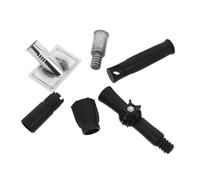 Homoyoyo 5 Pièces Kit Adaptateurs pour Manche avec Embout Fileté Accessoires de Réparation pour Perche Extensible Compatible Manche Balai et Brosse Matériaux Robustes pour Usage Domestique