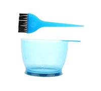 Homoyoyo 5 pièces Kit Coloration Cheveux Professionnel Bleu avec Bol Mélangeur Antidérapant Pinceau à Poils Variés et Outils Réutilisables pour Soin Capillaire Maison et Salon