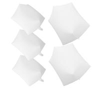 Homoyoyo 5 Pièces Lot de Ballons Carrés Gonflables Aluminium Blanc Décorations de Fête avec Surface Écrivable Lanternes Flottantes à Hélium pour Anniversaires Mariages et Événements Festifs