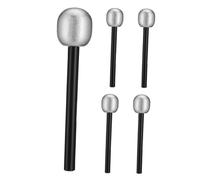 Homoyoyo 5 Pièces Lot de Micros Factices Plastique et Accessoires Réalistes pour Fête Photo et Scène pour Karaoké et Costumées