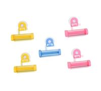 Homoyoyo 5 pièces Lot de Presse-tubes Denticrifice Manuels avec Ventouses Économieuse Denticrifice et Polyvalent pour Tubes Crèmes Distributeur Facile à Utiliser et Couleur Aléatoire