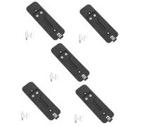 Homoyoyo 5 Pièces Panneau arrière de la sonnette support façade de sonnette NO-DRILL DOORKELT MONT COMPATIBLE porte-sonnette sabells composants de la sonnette Plastique Noir
