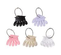 Homoyoyo 5 Pièces Plaques Affichage pour Manucure Forme de Couronne Cartes de Couleur pour Vernis à Ongles Transparente Naturelle Blanche Noire Rose pour Pratique et des Produits de Nail