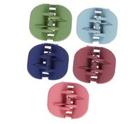 Homoyoyo 5 pièces Set de Pinces à Cheveux Mat Clips Solides Multicolores pour Chignons et Accessoires