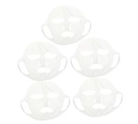 Homoyoyo 5 Pièces Silicone Mask Cover Réutilisable Élastique avec Crochet Oreille Housse Hydratante pour Masque Facial Accessoire Beauté Adapté à Divers Types de Visage