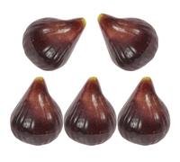Homoyoyo 5 pièces Simulation Fruit sans Pépins Décoratif Lot de Figurines Figues Coloris Aléatoires pour Décoration Maison Restaurant et Vitrine Couleur Aléatoire Couleur Aléatoire