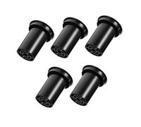 Homoyoyo 5 pièces Tube Bass Reflex Caisson Basse Plastique Accessoire Haut Parleur Noir Résistant Décoloration et Facile à Installer pour Amélioration Audio