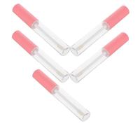 Homoyoyo 5 pièces Tubes à Gloss Transparent avec Baguette Vide pour DIY Soin Lèvres et Mascara Contenants Portables et Solides pour Maquillage Voyage et Usage Professionnel