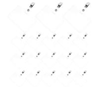 Homoyoyo 50 Ensembles Porte-badge Transparent avec Clip Étui Carte Identité Horizontal Étanche Support Nom Clair Double Face pour Bureau et Usine