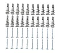 Homoyoyo 50 ensembles Vis Autoperceuse Alliage de Zinc Fixations Murales Durables pour Plaques de Plâtre Résistantes Chaleur avec Design à Dents Antidérapantes Installation Facile pour