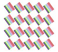 Homoyoyo 50 Feuilles Étiquettes Autocollantes à Code Couleur Multiformes en Pvc pour Organisation Claire, Auto-adhésives, pour Bureau Cuisine