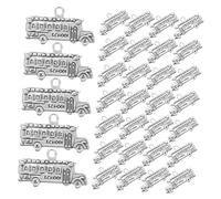 Homoyoyo 50 Pièces Accessoires Compasse charmes à thème breloques pour la fabrication de bijoux porte-clés pendentif bijoux pendentif décoration mini breloques Alliage de zinc