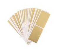 Homoyoyo 50 Pièces Autocollants à Gratter Rectangulaires Dorés pour Cartes de et Jeux Surprises Carte à Gratter Coated Facile à Utiliser pour Anniversaires et Fêtes