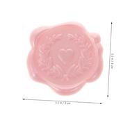 Homoyoyo 50 pièces Autocollants Cachet de Cire Cœur Autoadhésifs pour Sceau Enveloppe Mariage Décoration Vintage