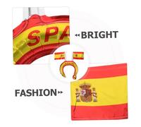Homoyoyo 50 pièces Bandeaux Gonflables Drapeau Espagnol Accessoires de Fête Patriotiques pour et Événements Sportifs Têtes Ballon Mini Aluminium pour Célébrations Nationales
