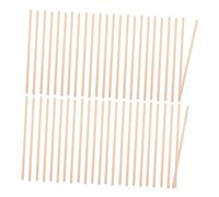 Homoyoyo 50 pièces Bâtonnets Naturel pour Rythme Instrument de Percussion Éducatif Portable Musical pour Garçon Fille Non Traité à Décorer Cadeau Anniversaire et Noël