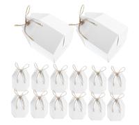 Homoyoyo 50 pièces Boîtes à Dragées Mariage Kraft Boîte Hexagonale Papier pour Bonbons Contenant Réutilisable pour Fête Anniversaire Noël