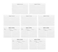Homoyoyo 50 pièces Cartes de Recettes Pratiques Feuilles Compactes pour Cuisine Quotidienne Notes Alimentaires et Instructions Faciles à Transporter pour Maison et Voyage