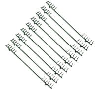 Homoyoyo 50 pièces Connecteurs de Support pour Plantes Plastique Vert Clips de Fixation pour Tuteurs de Jardin Bras de Piquet pour Treillis Extensible Accessoires pour Cage à Tomates et