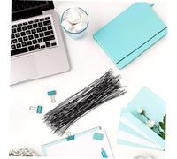 Homoyoyo 50 Pièces Élastiques Barbelés Noirs Polyester Ronds Extensibles pour Chapeaux de Fête Masques et Bricolage