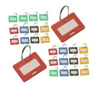 Homoyoyo 50 pièces Lot de Étiquettes Numérotées pour Clés Plastique avec Anneaux Métalliques Identification Rapide et pour Maison Bureau et Bagages Système de Couleurs Codées