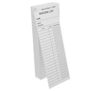 Homoyoyo 50 Pièces Lot de Marque Pages Lecture Blancs Carte Bibliothèque pour Étudiants et Enseignants Complet des Pages Marqueurs et Pratiques pour Organisation et Motivation