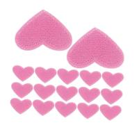 Homoyoyo 50 Pièces Lot de Patchs Thermocollants Cœurs Roses Brodés Appliques pour Réparation Vêtements Sacs Jeans et Chapeaux Accessoires Couture DIY