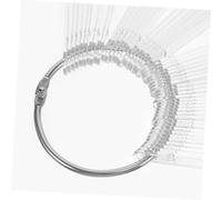 Homoyoyo 50 pièces Nuancier Ongles Éventail Transparent Présentoir de Pratique pour Nail Art Bâtonnets Ongles Plastique pour Affichage et Entraînement