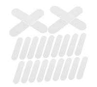 Homoyoyo 50 Pièces Présentoir Nail Tips Transparent Oval Support Acrylique Pour Pratique et Exposition Ongles Faits Main Salon et Usage Personnel