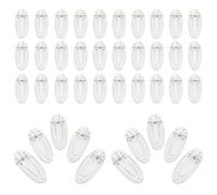 Homoyoyo 50 Pièces Transparent Hairpin Clips For Handmade Hair Bow Making Plastic Snap Barrette Base With Strong Grip Suitable For All Hair Types And Daily Use