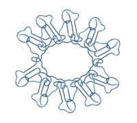 Homoyoyo 50 Pièces Trombones Décoratifs Forme de Chiens Clips de Bureau Amusants pour Documents Marque Pages Innovants Fournitures Scolaires Bureau