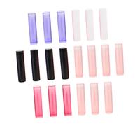 Homoyoyo 50 pièces Tubes à Rouge à Vides DIY Contenant à Portable et Durable pour Voyage et Recharges Faciles Assortiment Blanc Rose Rouge Noir