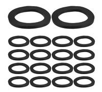 Homoyoyo 50 Rondelles en Caoutchouc pour Écrous de Barre D'haltères, Colliers Frein-Filet pour Barre Courte, Accessoires Fitness Musculation, Fixation Stable pour Salle de Sport et Usage