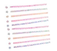 Homoyoyo 500 Pièces Origami Star Paper Strips For Crafts Foil Glitter Folding Sheets DIY Lucky Star Kit For Parties And School Activities