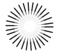 Homoyoyo 50pièces Brosse Interdentaire Noire Nylon Et Acier Inoxydable Nettoyeur Interproximal Portable Pour Soins Gencives Et Hygiène Buccale