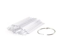 Homoyoyo 50pièces Éventail Transparent Pour Affichage De Vernis À Ongles Avec Anneau Support De Couleur Pour Pratique Et Débutants