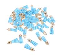 Homoyoyo 50pièces Pompons Porte-clés Breloques à Pompons Colorés pour Loisirs Créatifs Projets DIY Bijoux Décorations pour Sacs à Main et Clés