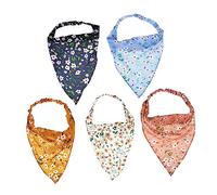 Homoyoyo 5pièces Foulard Tissu Doux Foulard Bandeau Imprimé Floral Accessoire Pour Cheveux Assortiment Facile Avec Tenues