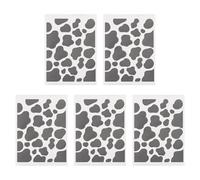 Homoyoyo 5pièces Lot de Autocollants Décoratifs Vache Noir et Blanc Stickers Multifonctions pour Scrapbooking Journaux Ordinateurs et Chambres