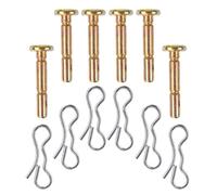 Homoyoyo 6 Ensembles Jeu de Goupilles Accessoires Faciles à Utiliser en Acier Inoxydable de Cisaillement Goupilles Fendues de Remplacement pour Souffleuse à Neige