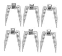 Homoyoyo 6 Ensembles Lot de Fourchettes à Rôtir Acier Inoxydable pour Poulet Barbecue Fourchettes Rotatives Stables et Légères Accessoires pour Friteuse Air Fryer Camping