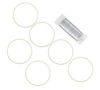 Homoyoyo 6 Pcs Anneaux Attrape-rêves en Fer Doré 25 Cm avec Fil de Fleuriste pour Décoration de Mariage et Bougies, Construction Robuste pour Créations Solide