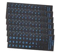 Homoyoyo 6 Pièces Autocollants de Clavier d'ordinateur clé Autocollant de Remplacement du Clavier Touches Autocollant Sticker Ordinateur Lettre de Anglais Stickers