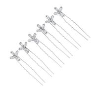 Homoyoyo 6 pièces Barrettes U Forme Accessoires Coiffure Chignon Mariage Éclatantes et Polyvalentes pour Mariées et Usage