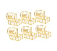 Homoyoyo 6 pièces Boîte à Vintage pour Mariage Coffret Pirate Doré Boîte Décorative Rétro pour Friandises et Petits pour et Anniversaires